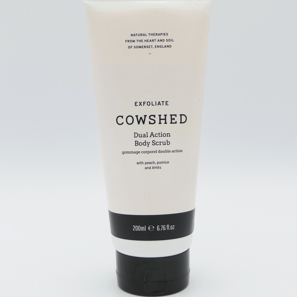 Cowshed Exfoliate Dual Action Body‎ Scrub 6.76 fl oz w/ Peach, Pumice & AHAs